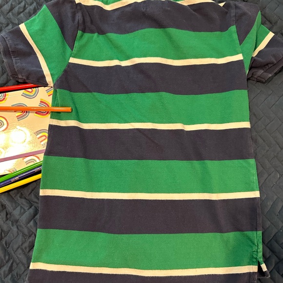 Boys Polo by Ralph Lauren green stripe - Picture 3 of 3